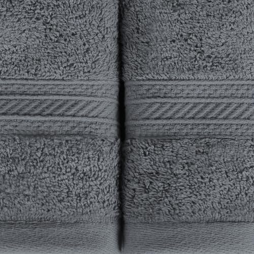 BLUENILEMILLS 700 GSM 6-Piece Cotton Towel Set Grey