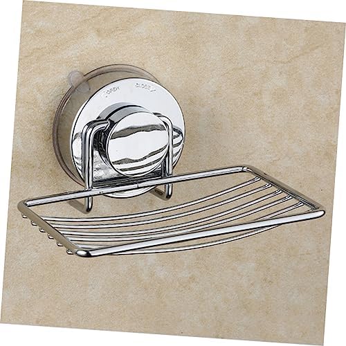 Anneome Suction Cup Soap Dish Holder Stainless Steel Easy Install No Drill
