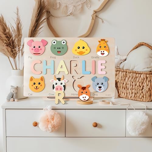Zuzu Puzzle - Handcrafted Montessori Wooden Toy for 0-12 Month Babies
