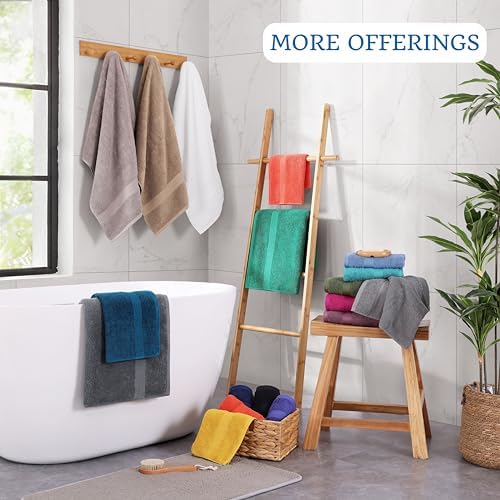 LANE LINEN 100 Cotton Bath Towel Set 4 Pieces