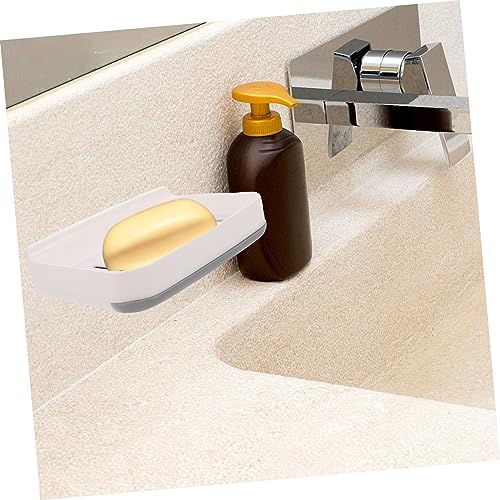 RORPOIR 1set Absorbent Soap Dish Wall Mount Fast Drying Bathroom Holder