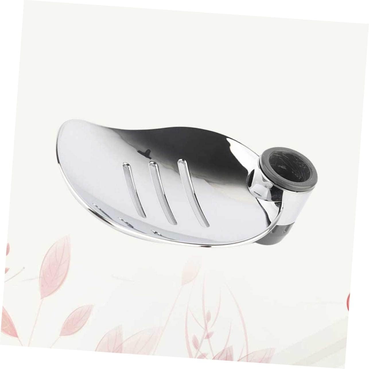 GLEAVI 2pcs Silver Soap Tray Holder for Shower Bathroom
