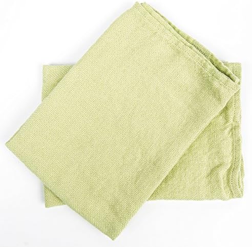 LinenMe Rustico Hand Towels Set of 2 Light Green