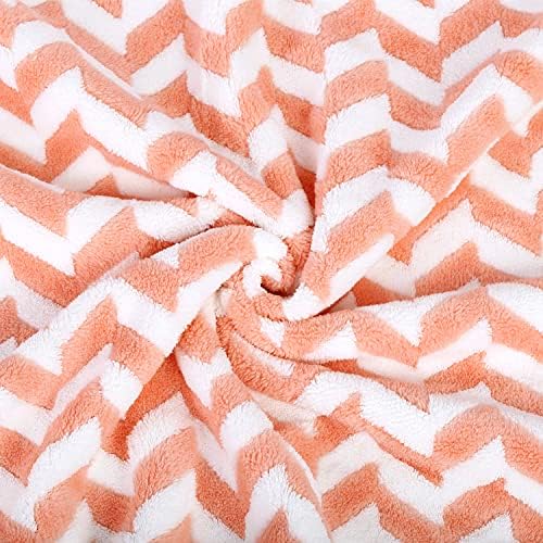 JML 2 Pack Microfiber Bath Towels 30x60 Chevron Red