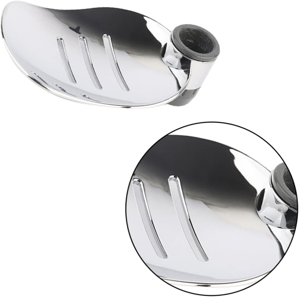 WOONEKY Bar Soap Dish Wall Mount Drain Strip Holder