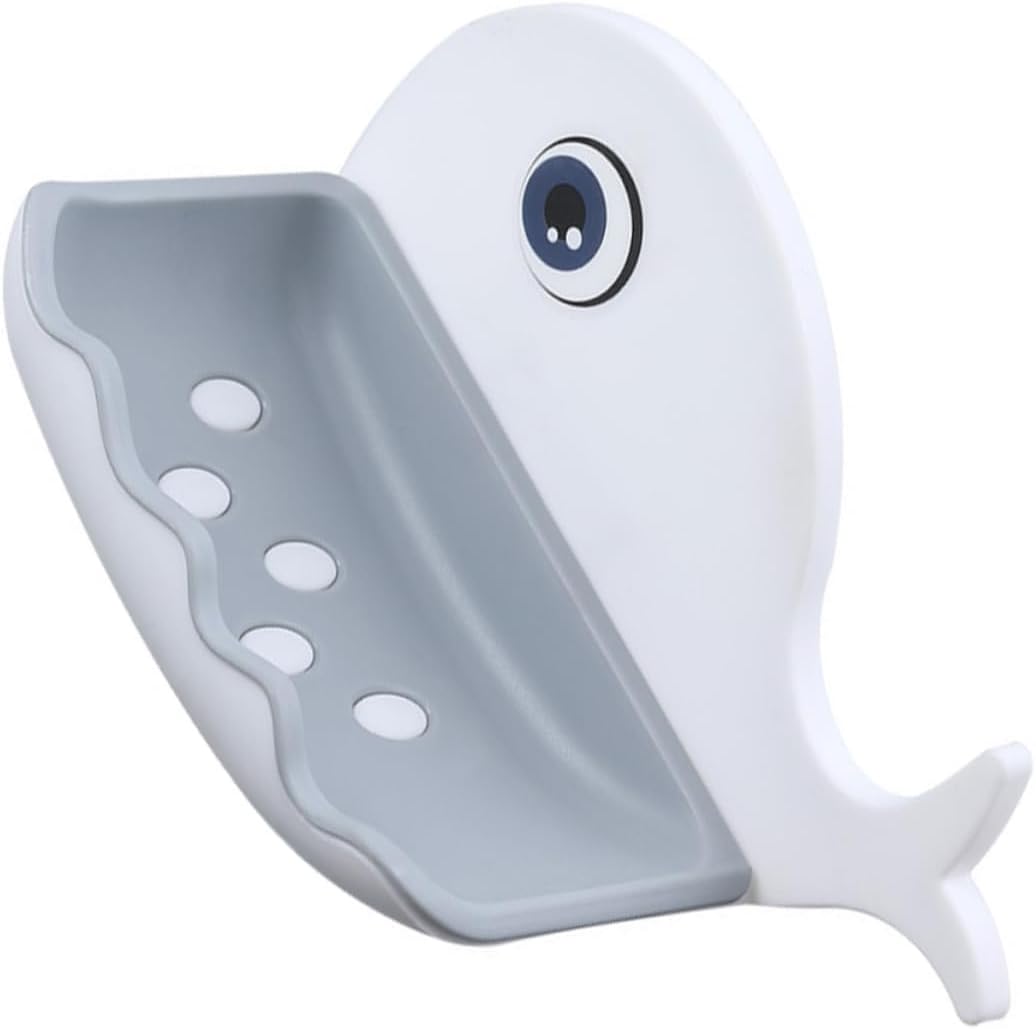 Whale Shaped Wall Mounted Soap Dish Holder 1