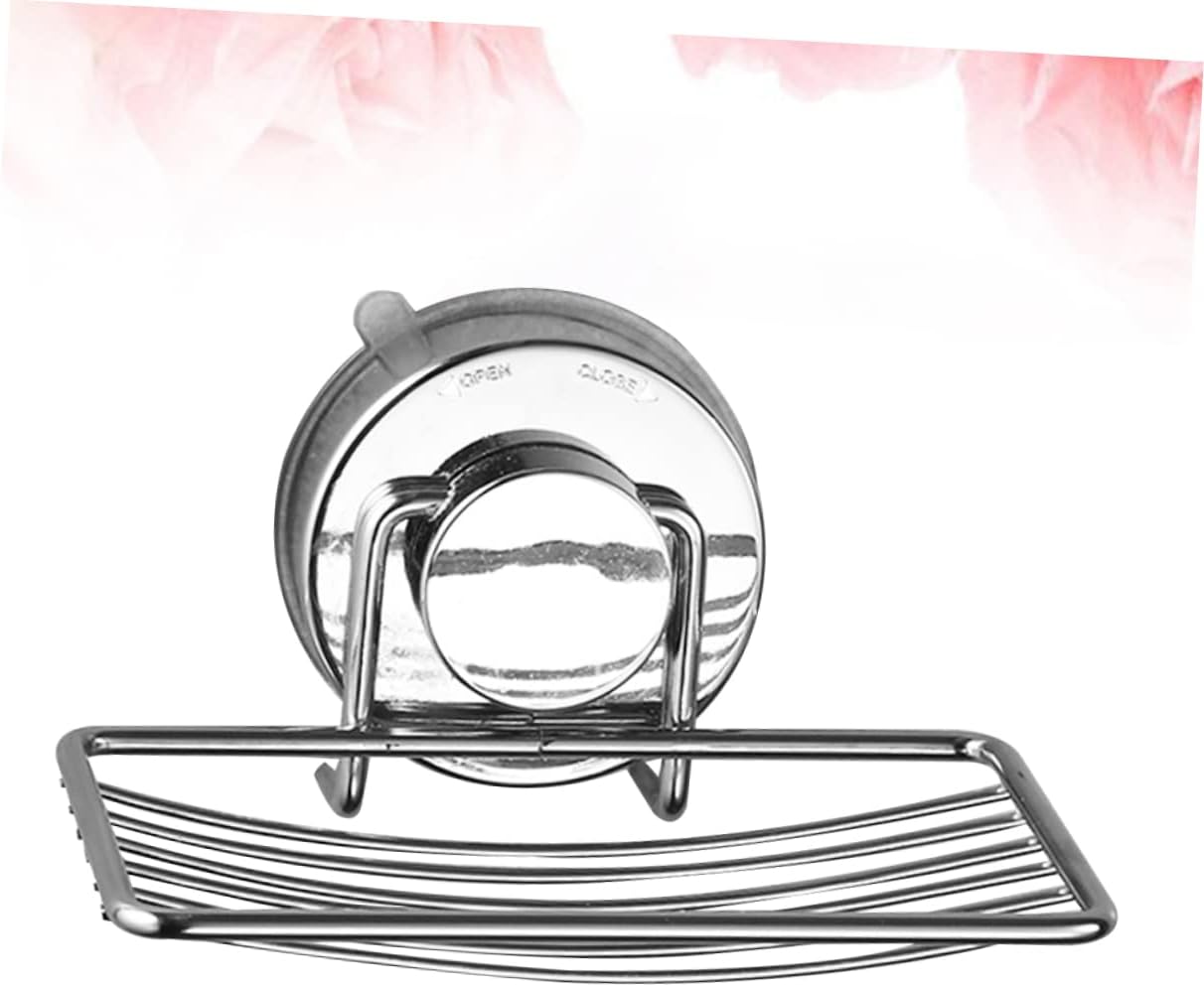 Holibanna Punch-Free Soap Dish Holder with Drain Rack and Suction Cup