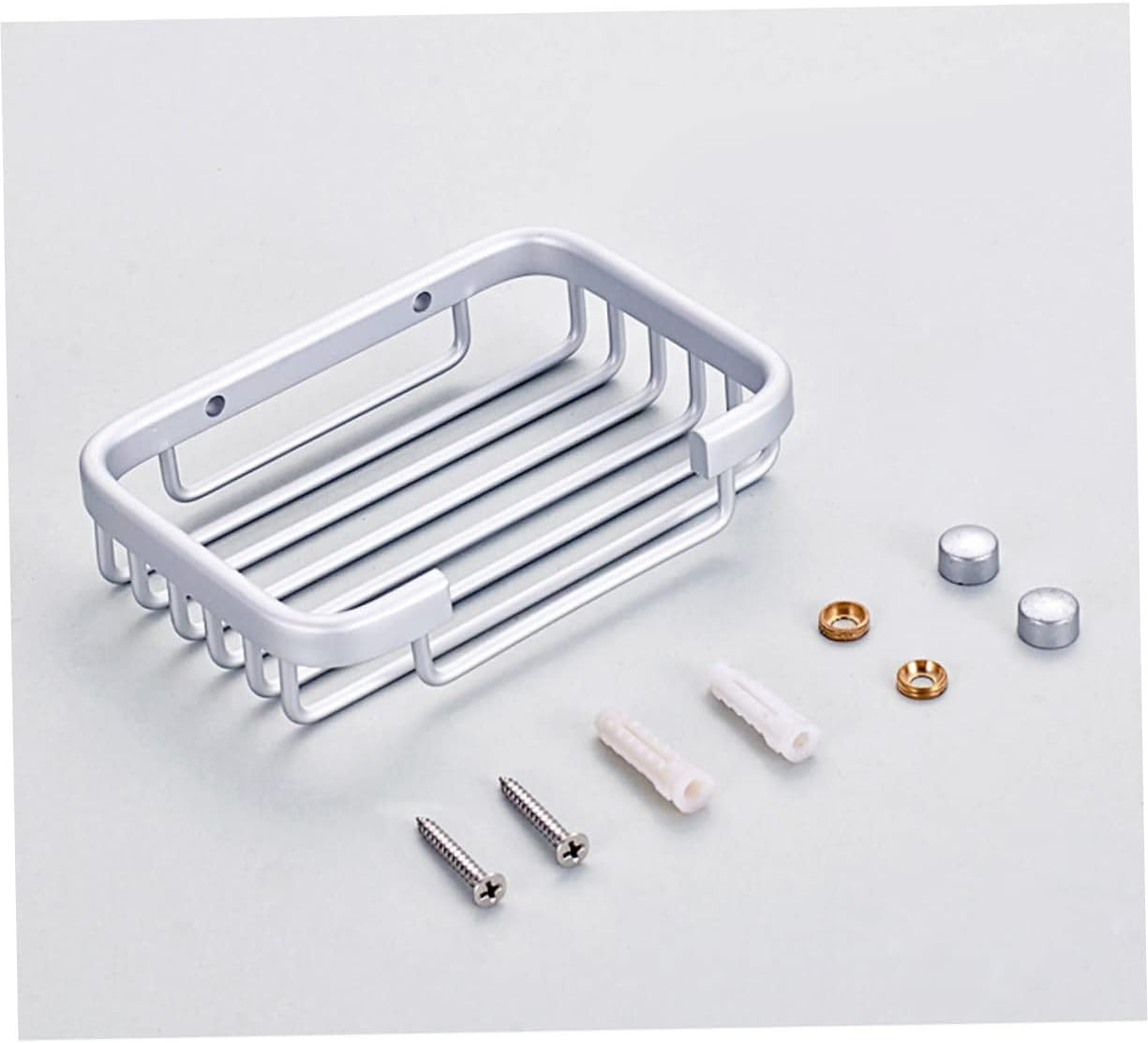 Ciieeo Modern Brushed Aluminum Soap Holder