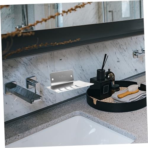 Stainless Steel Wall Mount Soap Dish for Bar Soap No Drilling Required