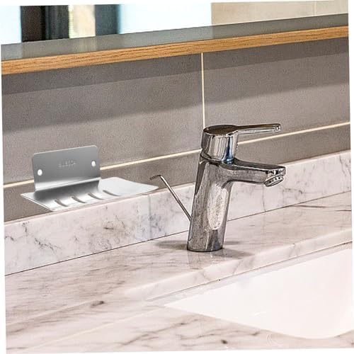Hoement Self Draining Soap Dish Wall Mount Pedestal