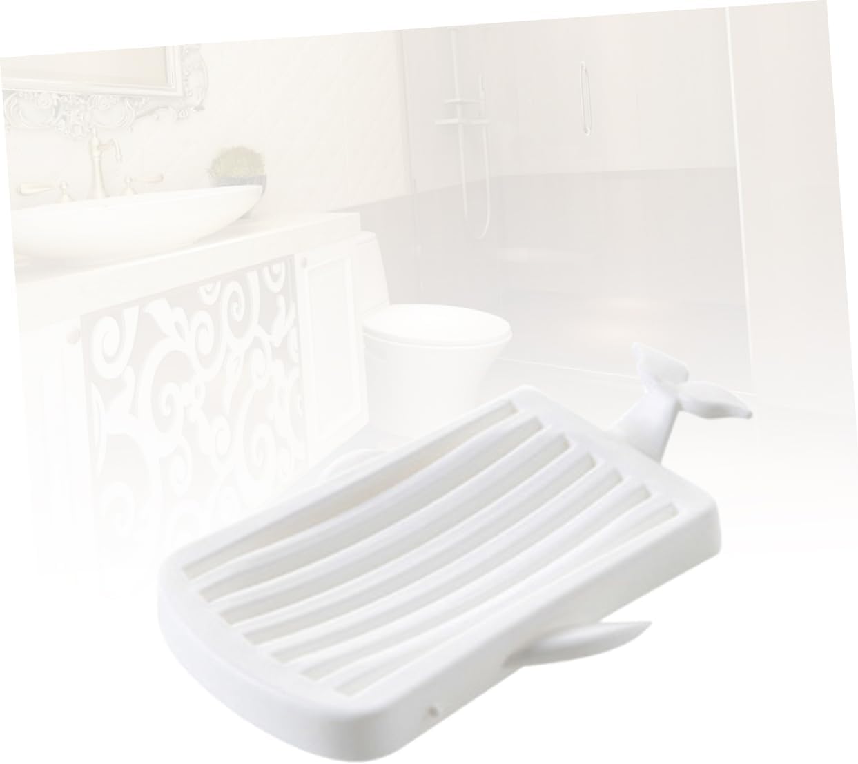 SHOWERORO Leaf Design Double Layer Soap Dish