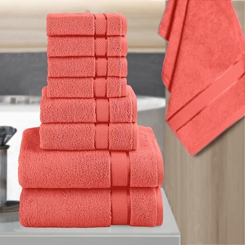 Elegant Comfort Premium Cotton Towel Set 8-Piece