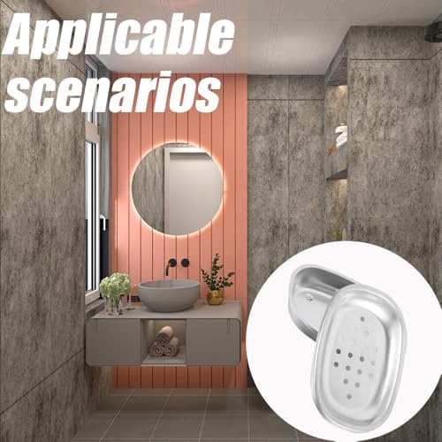 Stainless Steel Double Layer Soap Dish for Bathroom Shower