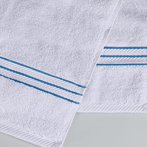 Superior Turkish Cotton Ultra-Plush 2-Piece Bath Towel Set Light Blue