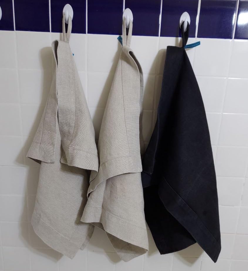 Cottana Linen Spa Towels Set - 40X68 Pasty Blue