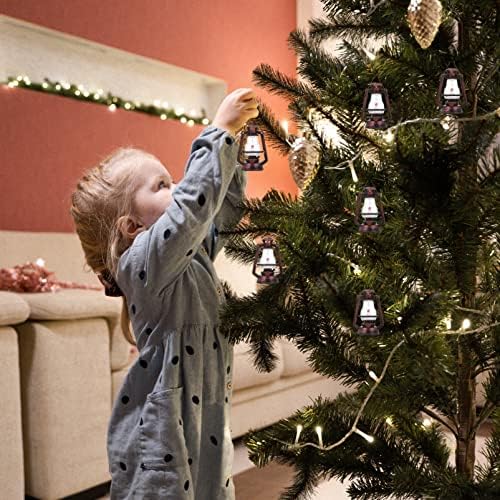 DOITOOL 10 Pcs Mini Copper Lanterns Christmas Decor
