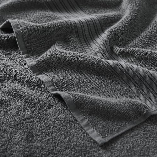 Great Bay Home Grey Bath Towel Set 6 Piece