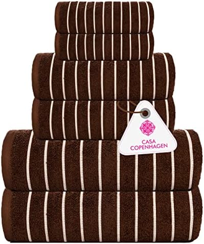 Casa Copenhagen 6-Piece Towel Set - Soft Egyptian Cotton