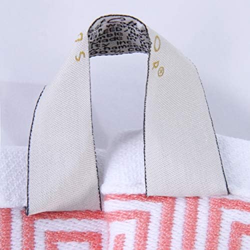 Superior 6-Piece Cotton Towel Set with Greek Pattern