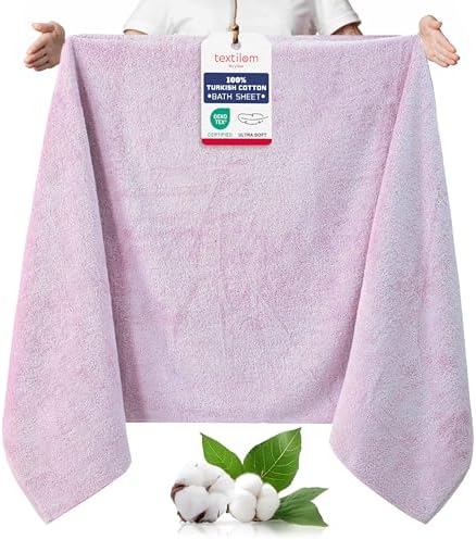 TEXTILOM 100 Turkish Cotton Oversized Bath Sheet - Lilac