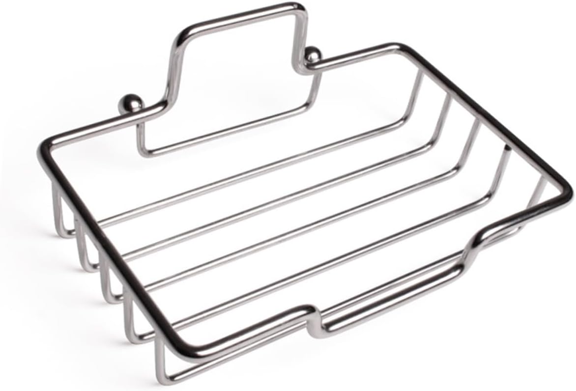 Wall Mounted Stainless Steel Soap Holder Self Adhesive for Bathroom and Kitchen