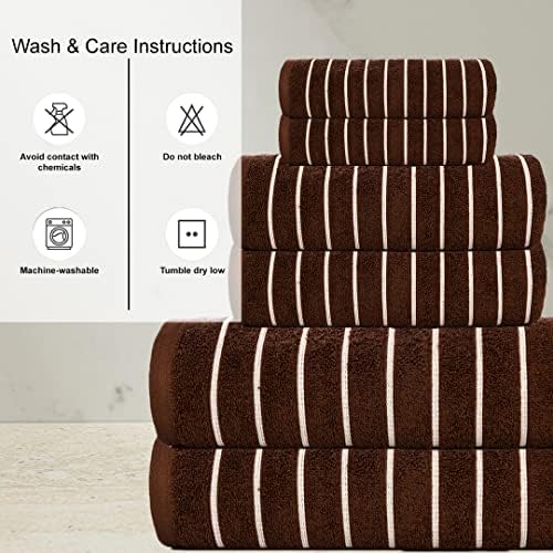 Casa Copenhagen 6-Piece Towel Set - Soft Egyptian Cotton
