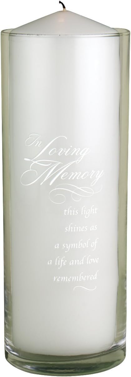 In Loving Memory Candlestick Holder 9x3 Inches