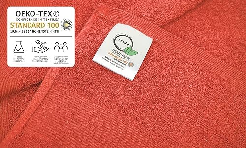Softolle Luxury Bath Towels Set of 4 Coral