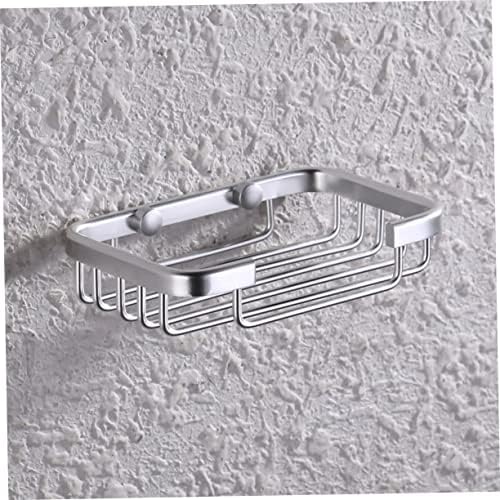 MAGICLULU Aluminium Soap Dish Holder with Drain Silver Finish