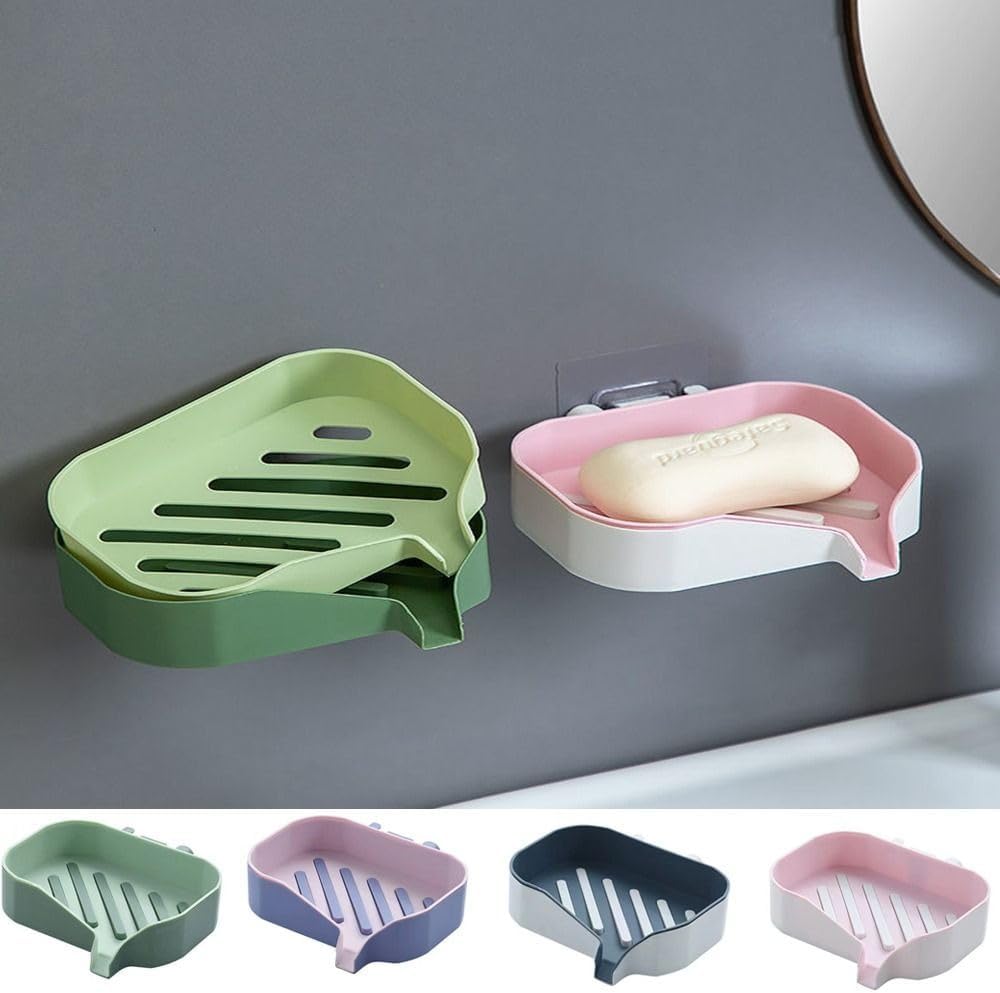 Double Layer Soap Holder with Raised Design