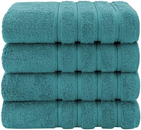 TRP Colonial Blue 4 Piece Beach Towel Set Lightweight Stylish