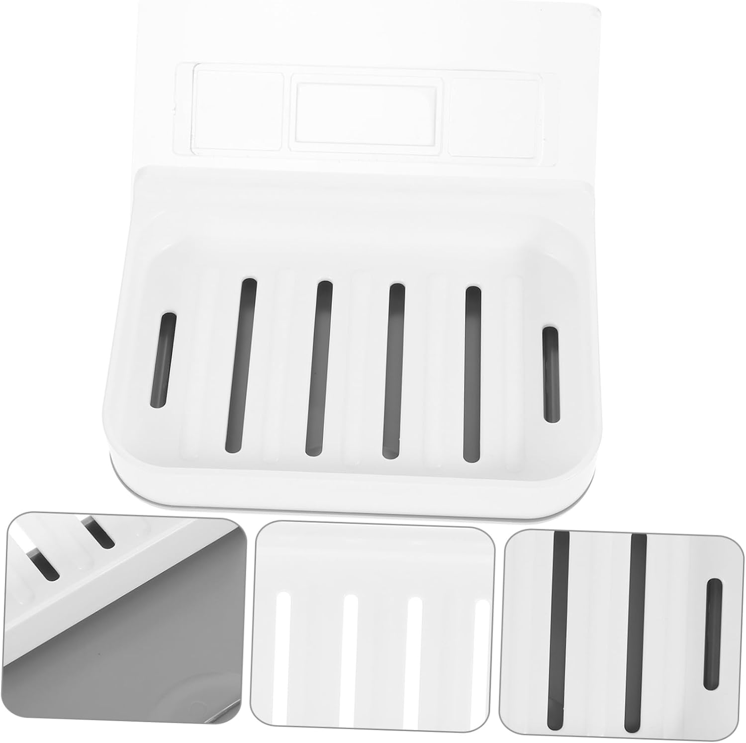 LIFKICH 1Set Absorbent Soap Dish Wall-Mounted Holder