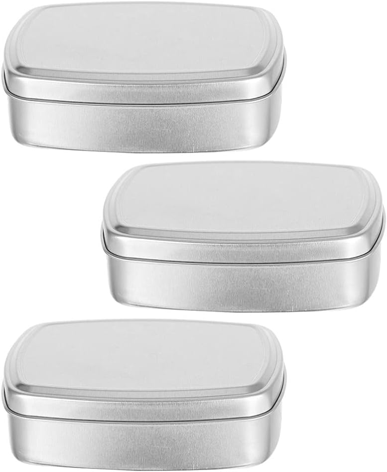 3PCS Aluminum Travel Soap Holder with Leak Proof Lid