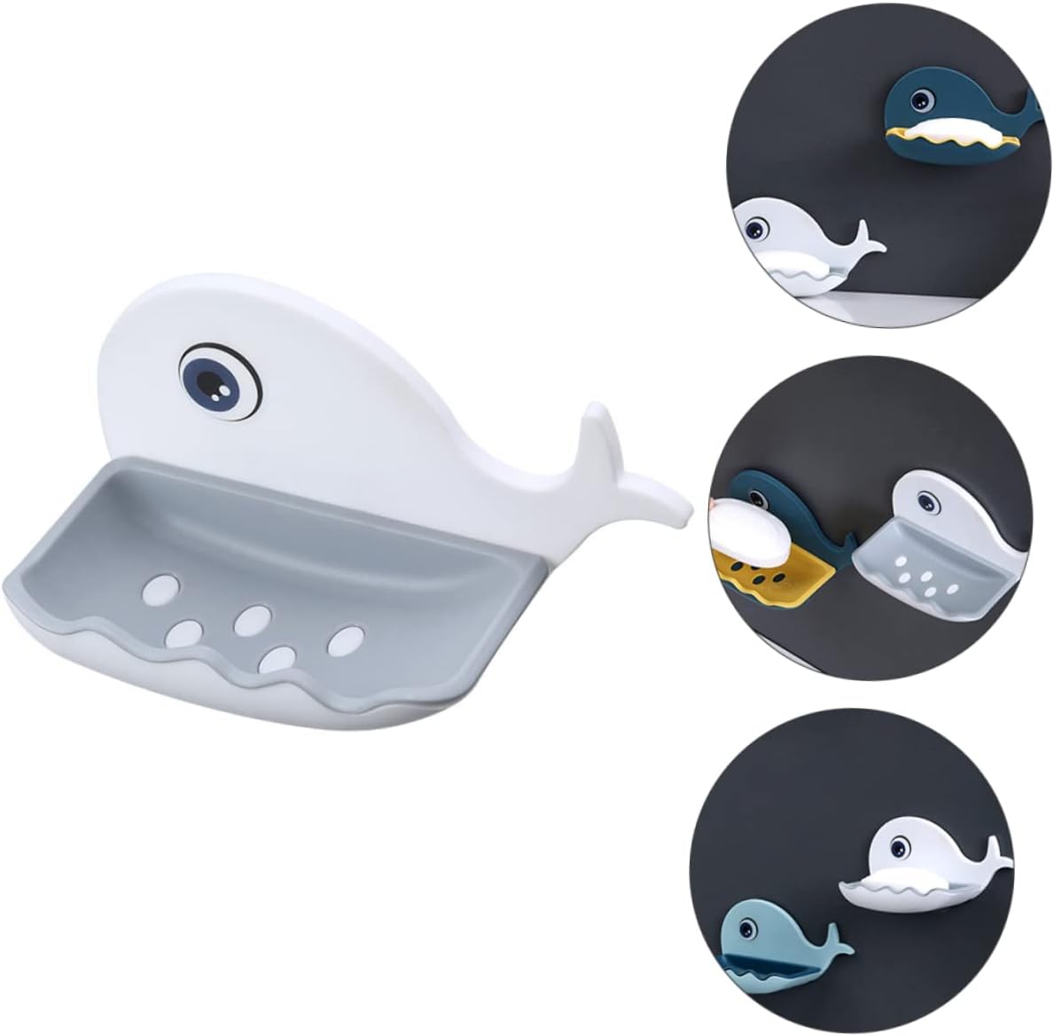 ABOOFAN Whale Shaped Wall Mounted Soap Holder