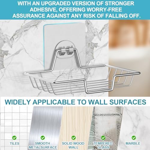 LBshmao-D Silver 304 Stainless Steel Soap Dish Holder