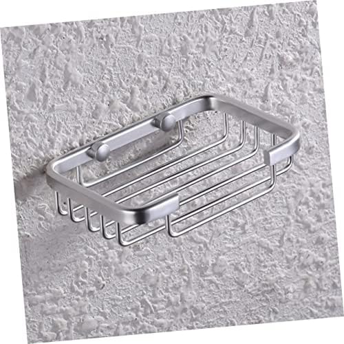 GLEAVI Aluminium Soap Holder Silver Drain Soap Dish