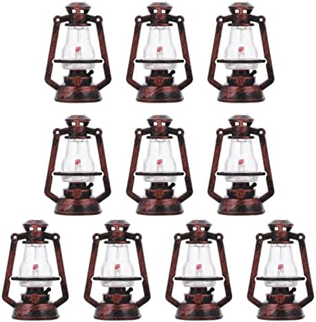 DOITOOL 10 Pcs Mini Copper Lanterns Christmas Decor
