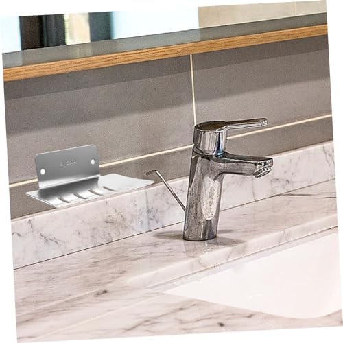 Luxshiny Creative Silver Soap Holder Wall Mount