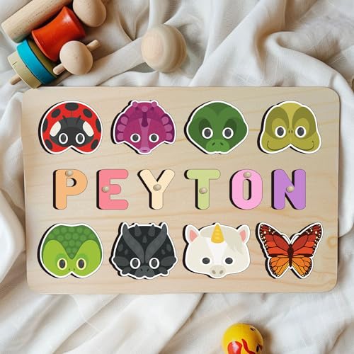 Personalized Wooden Name Puzzle For Toddlers 1-3