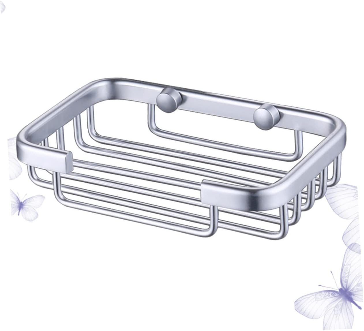 GLEAVI Aluminium Soap Holder Silver Drain Soap Dish