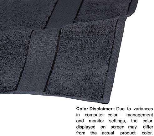 GLAMBURG 700 GSM 8-Piece Towel Set - Charcoal Grey Luxury
