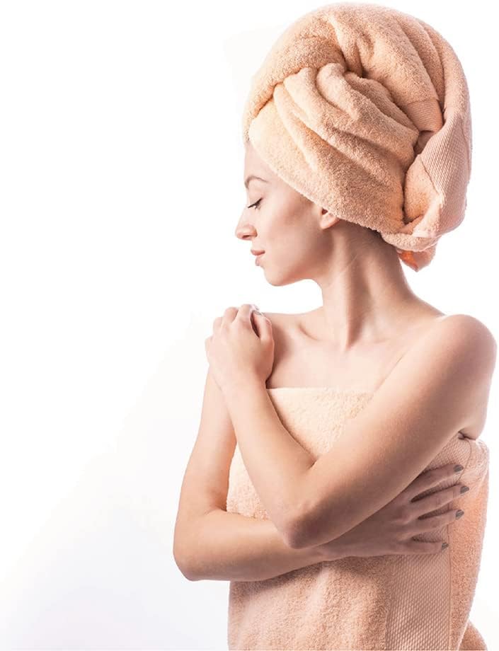 Hencely 6-Piece Bath Towel Set - Soft Turkish Cotton 1