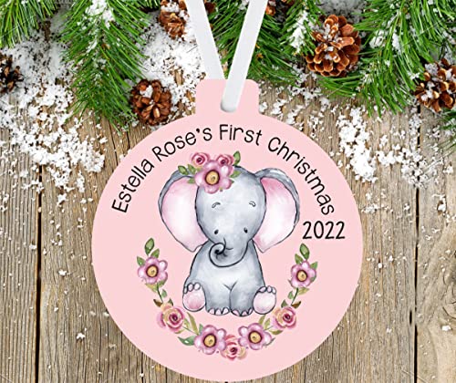 Babys First Christmas 2022 Personalized Ornament