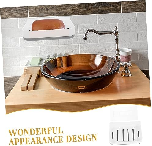 LIFKOME Diatomite Soap Dish Wall-Mounted Sturdy Holder