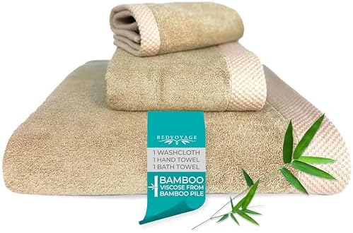 BedVoyage Luxury 3pc Bamboo Viscose Towel Set