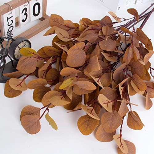 JD Artificial Silver Dollar Eucalyptus Plants 5PCS