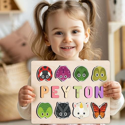 Personalized Wooden Name Puzzle For Toddlers 1-3