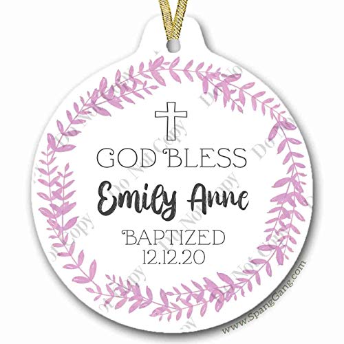 Baptism Gift for Baby Girl Christening Ornament Christmas Decoration