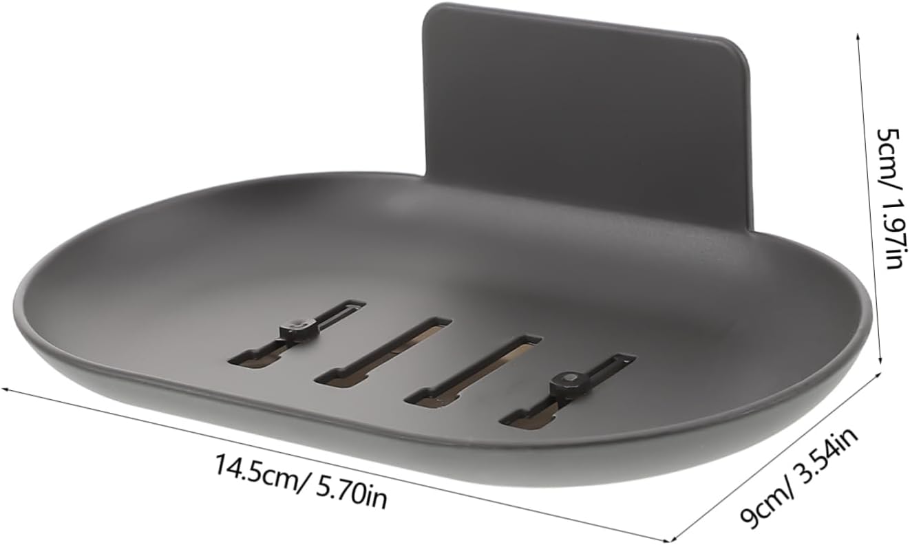 BESTYASH Wall Mount Soap Dish Holder Aluminum Self-Draining
