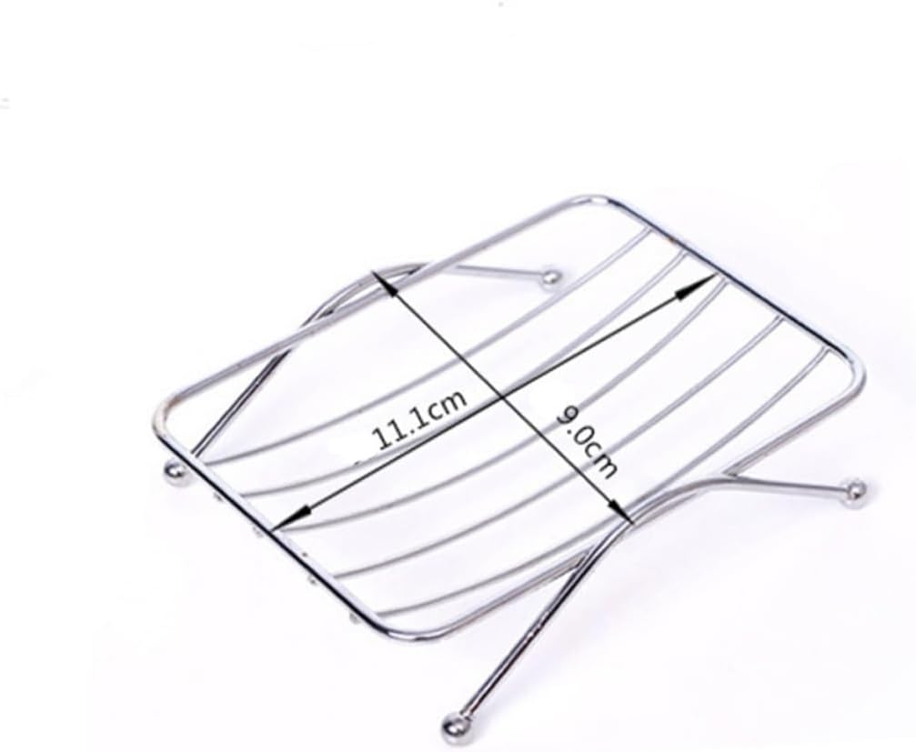 ABOOFAN Stainless Steel Square Soap Holder Wall Mount
